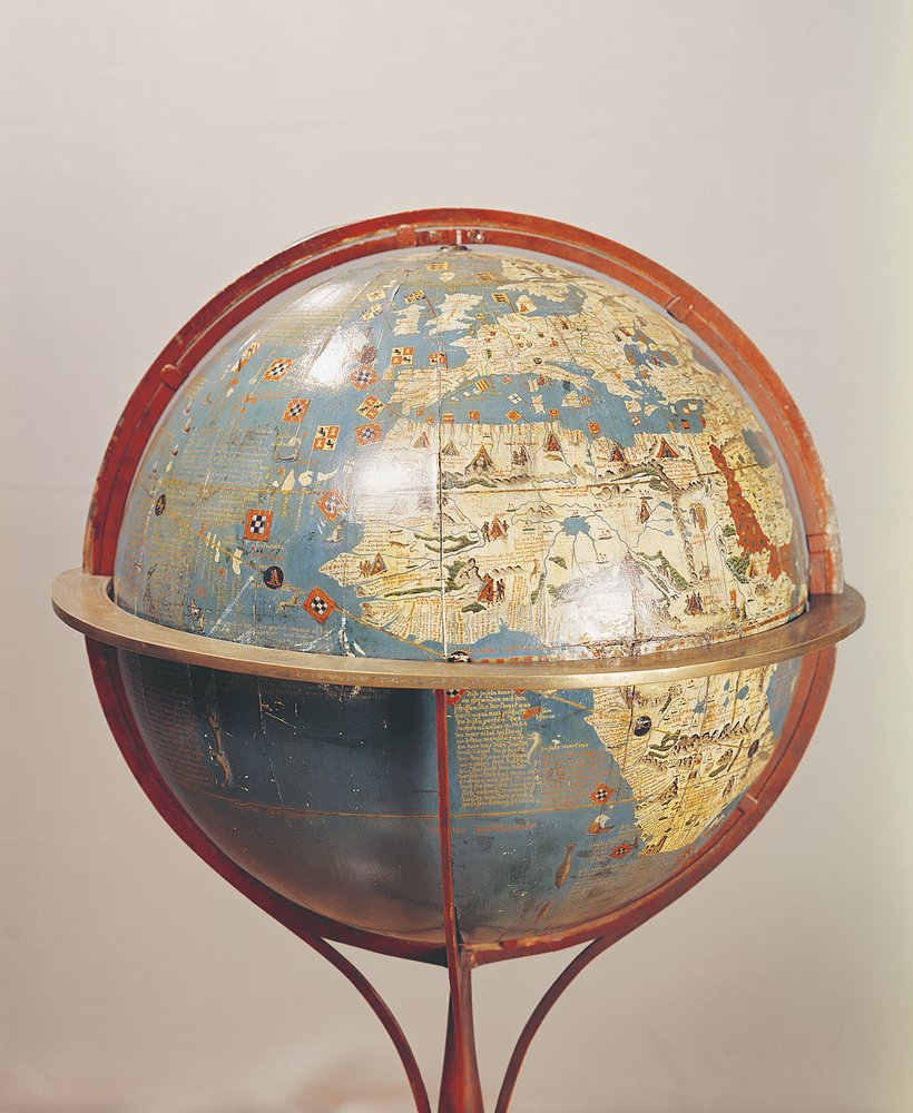 1492年にニュルンベルクで作られた、インド洋を示す地球儀（158167の詳細）